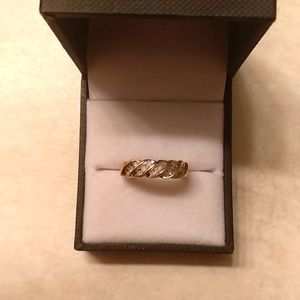 10k gold diamond ring band